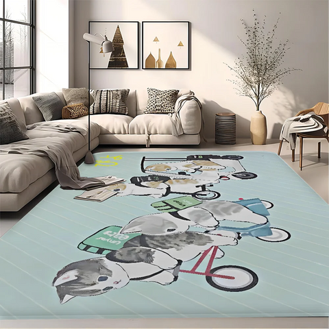 Navak Teppich, lustige Katze, Mofusand, Bodenmatte, Retro, Multiple-Choice, Wohnzimmer, Küche, Teppich, rutschfest, moderne Heimdekoration