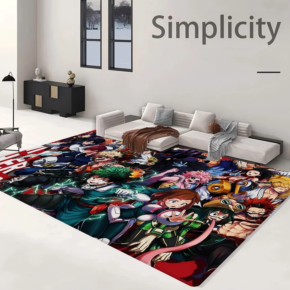 Navak Carpet My Hero Academia Hallway Carpet Retro Multiple Choice Living Room Kitchen Rug Non-Slip Welcome Rug