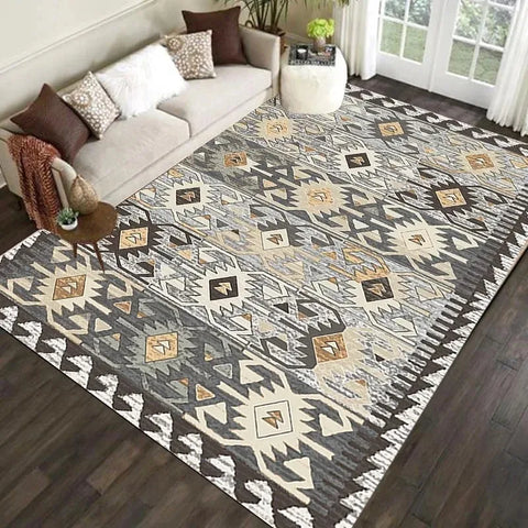 Navak Carpet Nordic Moroccan Carpet Bedroom Living Room Dirt Resistant Carpet Bohemian National Style Home Decor Washroom Floor Mat