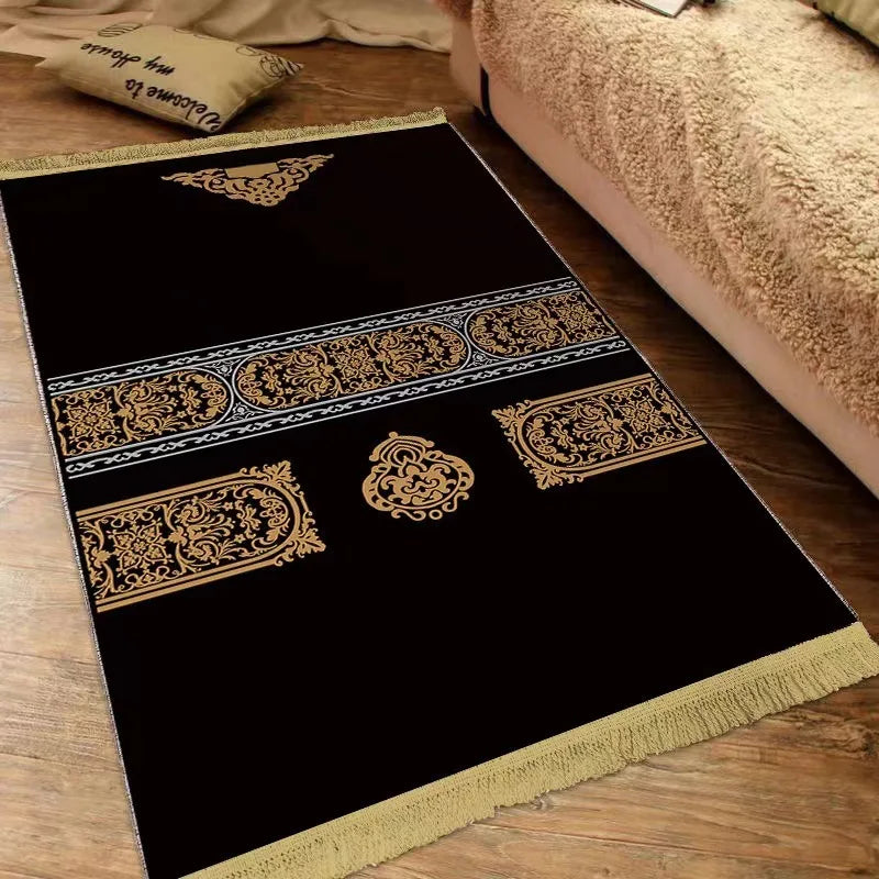 Navak Teppich Islam Dicker Gebetsteppich Männergebetmatte für Muslim Ramadan Verdickte weiche Männergebetmatte Tragbare Gebetsteppiche Kindergebetteppich