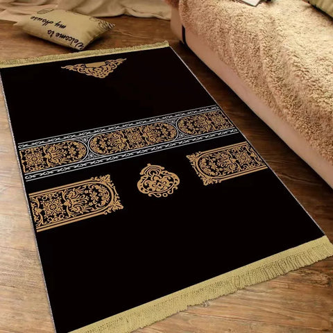 Navak Teppich Islam Dicker Gebetsteppich Männergebetmatte für Muslim Ramadan Verdickte weiche Männergebetmatte Tragbare Gebetsteppiche Kindergebetteppich