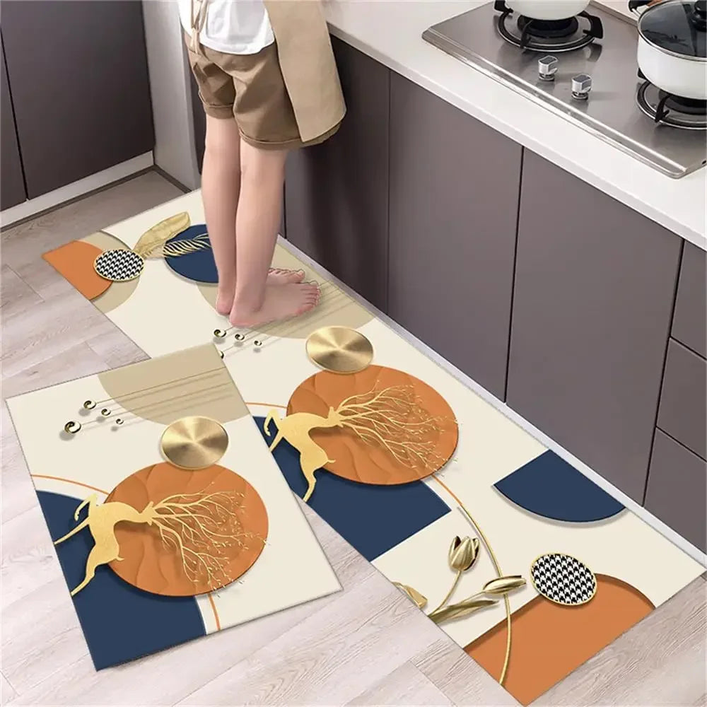Navak Teppich, Küchenteppichmatten für Boden, Schlafzimmer, Wohnzimmer, langer Nachttisch, weicher, waschbarer Teppich, rutschfeste Fußmatte für Badezimmer, Eingang