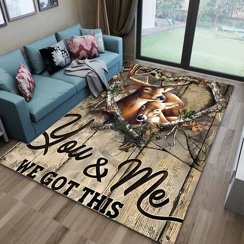Navak Teppich 15 Größen Flagge Hirsch Muster Teppich Teppich für Wohnzimmer Badezimmer Matte Kreative Fußmatte Teppich für Schlafzimmer Wohnkultur Alfombras Cool