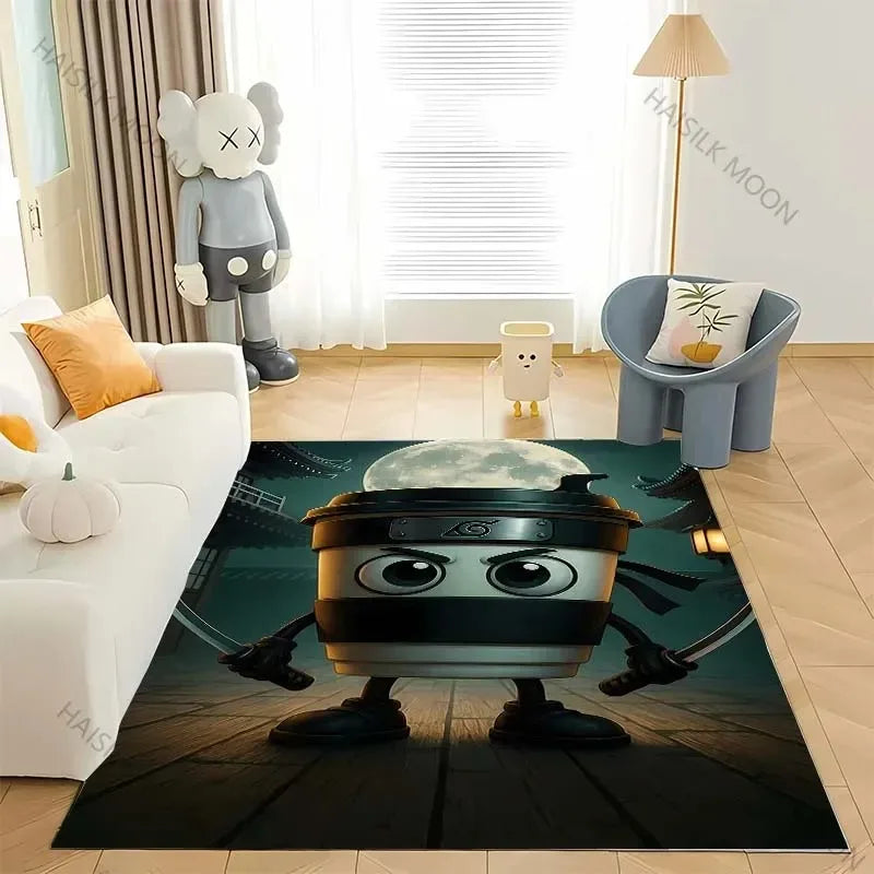 Navak Carpet Daily Picks Erstellt virtuelle Kreaturen, italienischer Brainrot-Cartoon-Teppich, für Wohnzimmer, Schlafzimmer, Nachttisch, Badezimmer, Bodenmatte, Heimteppich, Geschenk