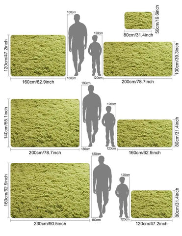 Navak Teppich Shag Wohnzimmer Seidenwolle Teppich Home Schlafzimmer Bett Vollbodenmatte Nordisches Sofa Rutschfeste Matte Einfaches Windplüschkissen