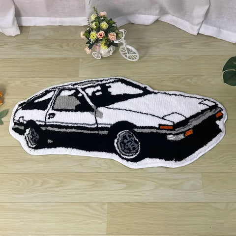 Navak Carpet Fashion Rennwagen-Teppiche, weicher Tufting-Sportwagen-Teppich, Wohnzimmer, Schlafzimmer, Heimdekoration, rutschfeste Bodenmatte, Nachttischunterlage, Dropship