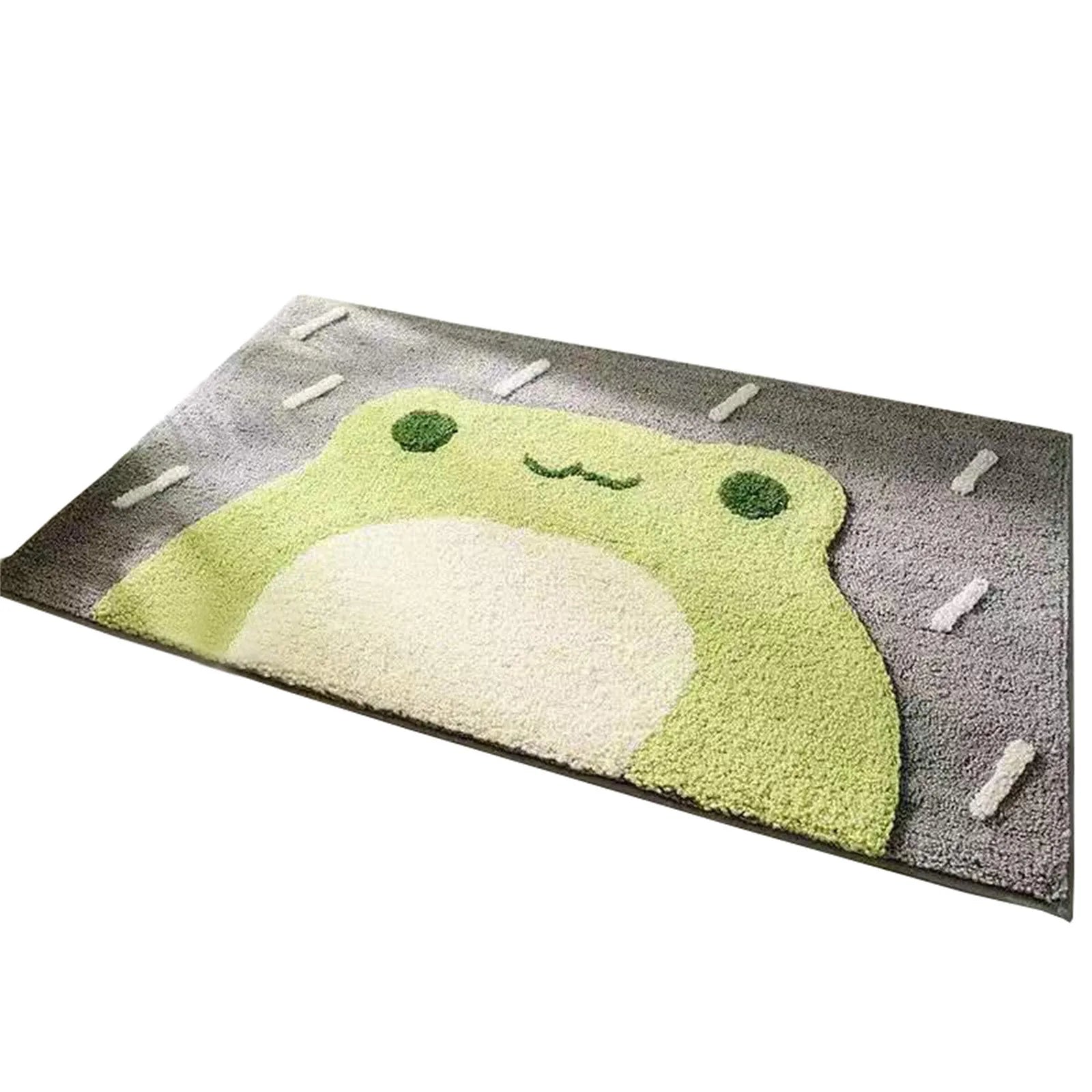 Navak Carpet Badematte mit Frosch- und Bären-Flocken, Heimdekoration, Fußmatte, rutschfest, saugfähig, Badezimmer-Fußmatte, superweiche Faser, Badvorleger 2025