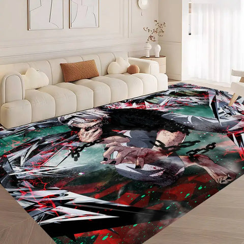Navak Teppich Tokyo Anime Ghoul Bodenmatte er Anti-Rutsch Moderne Wohnzimmer Balkon Bedruckte Nachttischmatten