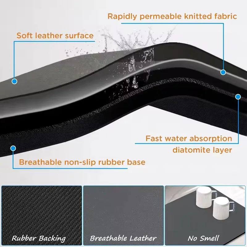 Navak Teppich Super Absorbent Küche Boden Matte Lange Diatomit Küche Teppich Weiche Waschbar Teppiche Anti Slip Badezimmer Eingang Fußmatte 주방매트