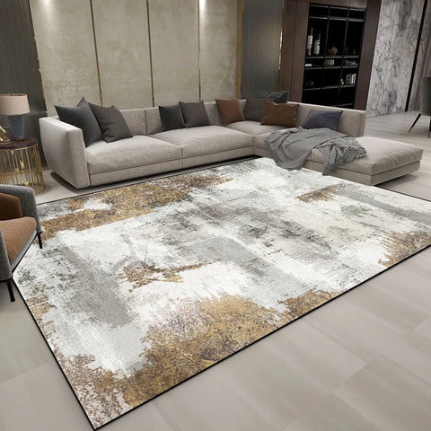 Navak Carpet Modern Decoration Abstract Carpets Living Room Light Luxury Carpet Home Sofa Grey Floor Mat Washable Bedroom Cloakroom Soft Rugs