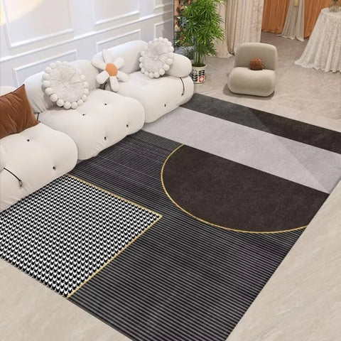 Navak Carpet Exklusive Auswahl Skandinavischer Stil Geometrischer Teppich Wohnzimmer Arbeitszimmer Tragbares Design Modernes Heimstudio Ins Style Space