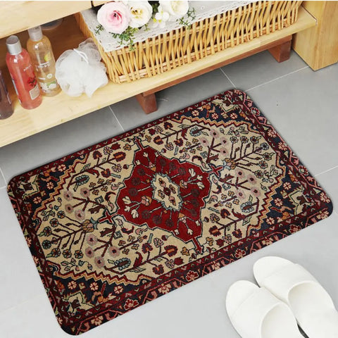 Navak Teppich Boho Perserteppich Muster Küchenmatte rutschfeste Waschküchenmatte Wäschedekor Balkon Kind Wohnzimmer Moderne Wohnkultur