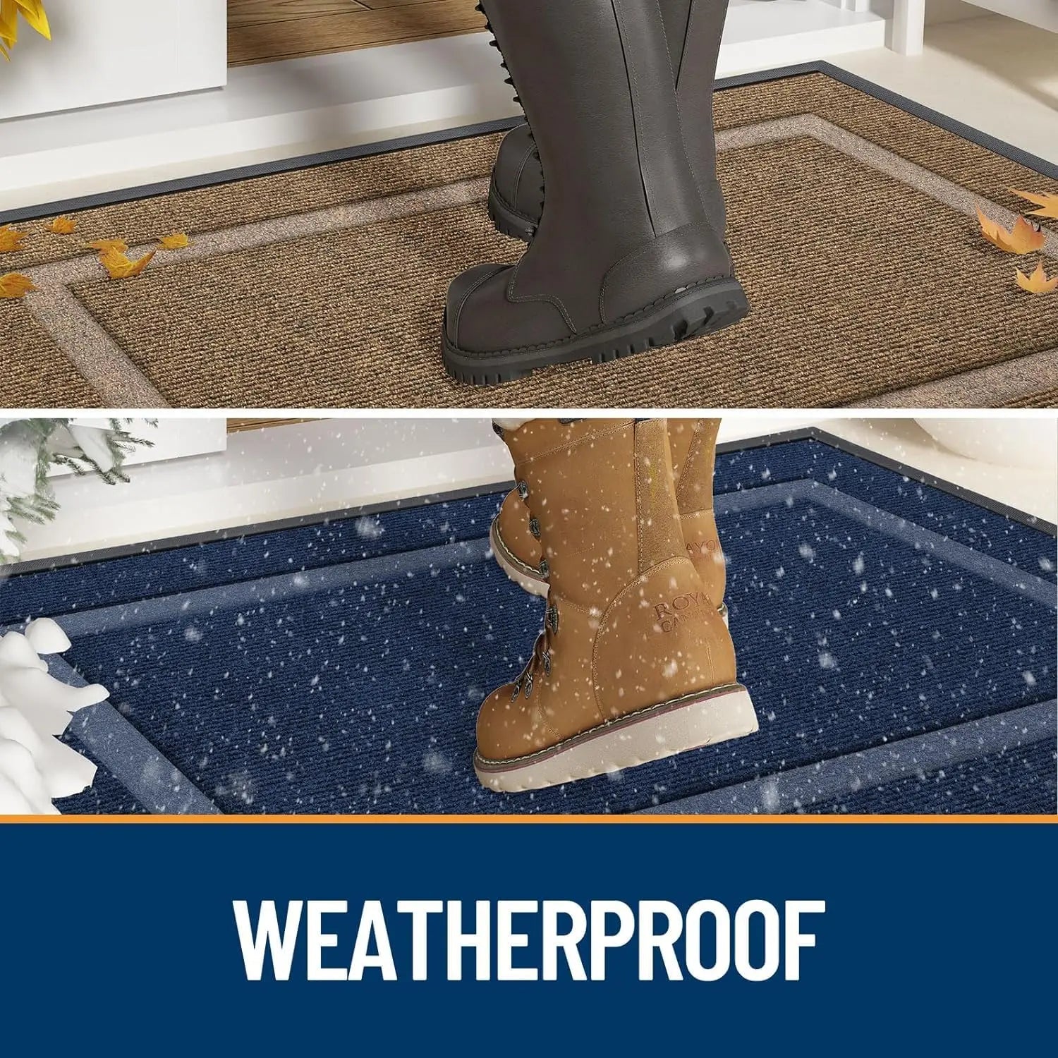 Navak Carpet Kitinjoy Fußmatte für die Eingangstür, für den Innenbereich, Küche, rutschfeste Fußmatte für den Eingangsbereich, hochwertiger Teppich mit niedrigem Profil, Willkommensmatte für die Vordertür