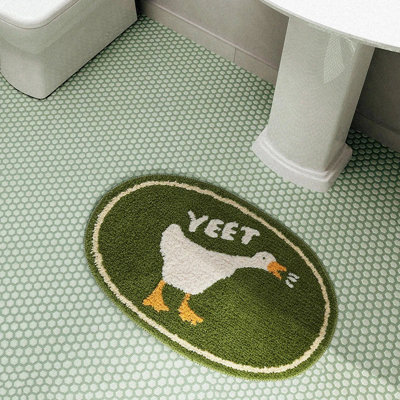 Navak Carpet Cute Duck Bathroom Rug Funny Soft Bathtub Carpet Area Rugs Kitchen Rug Floor Mats Doormat Chic Home Room Decor