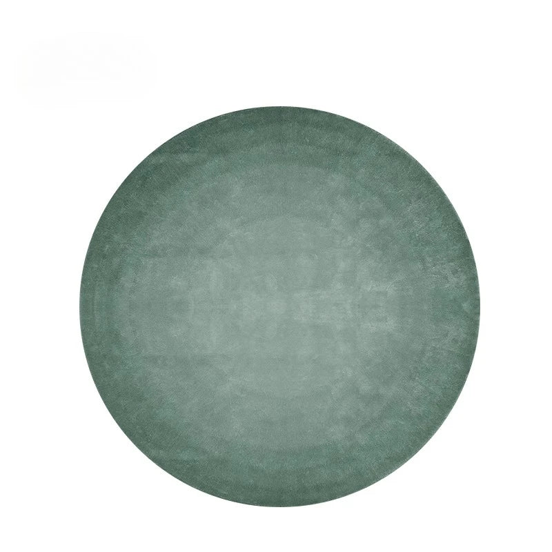 Navak Teppich, moderne minimalistische Teppiche für Wohnzimmer, leichtes Luxus-Schlafzimmerdekor, grüner Teppich, runde Loungematte, Zuhause, flauschiger weicher Plüschteppich