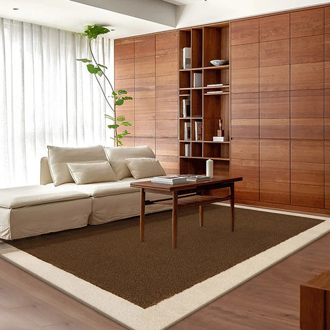 Navak Teppich, Wohnzimmer-Dekorationsteppich im französischen Stil, flauschige, weiche Lounge-Bodenmatte, große Teppiche für Schlafzimmer, dicker, waschbarer Garderobenteppich