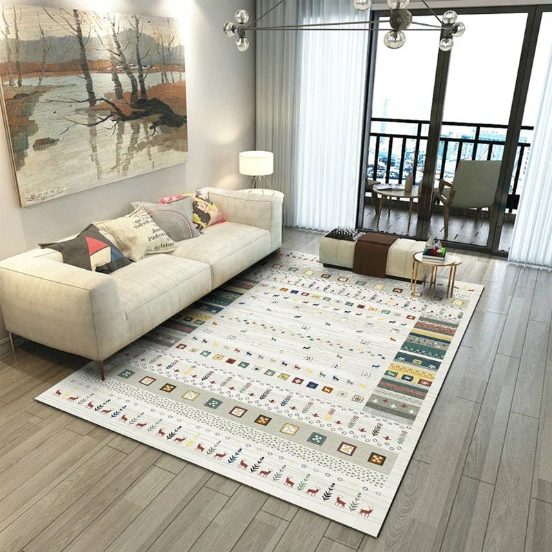 Navak Carpet Bohemian Persisch inspirierter Teppich für Wohnzimmer und Schlafzimmer, ethnisches Stammesdesign, weiche, rutschfeste Bodenmatte