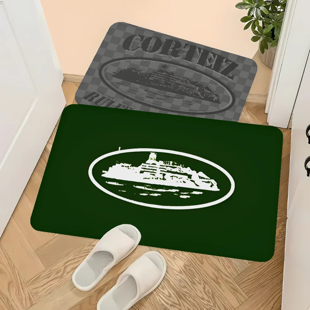 Navak Carpet Devil's Island English Floor Bathroom Mat Kids Room Bedroom Decoration Balcony Anti-Slip Doormat Living Room Bedside Area Rugs