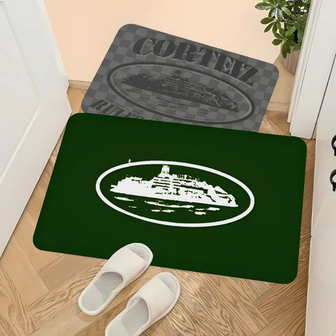 Navak Carpet Devil's Island English Floor Bathroom Mat Kids Room Bedroom Decoration Balcony Anti-Slip Doormat Living Room Bedside Area Rugs