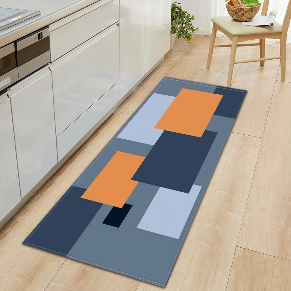 Navak Teppich Plaid Küchenmatte Zuhause Wohnzimmer Balkon Schlafzimmer Bodendekoration 3D Teppich Haus Flur Eingangstür Bad Rutschfester Fußteppich