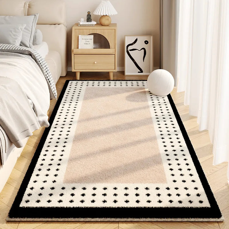 Navak Carpet Exclusive Picks – Einfacher, cremefarbener Kunstkaschmir-Teppich für Wohnzimmer, flauschige Teppiche, Heimdekoration, Schlafzimmer, Garderobe, Nachttisch, rutschfeste Teppiche