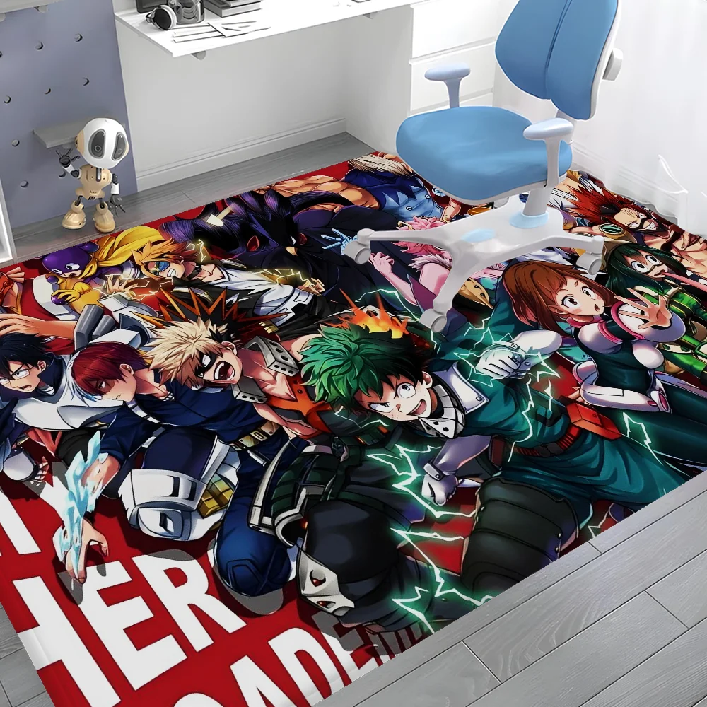 Navak Carpet My Hero Academia Hallway Carpet Retro Multiple Choice Living Room Kitchen Rug Non-Slip Welcome Rug