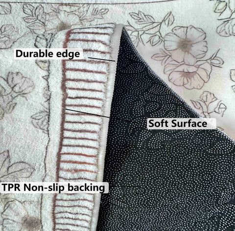 Navak Carpet Exklusiver Picksins Frischer Kaschmir-Imitat-Teppich, Isolierung, pflegeleicht, Schlafzimmer, Bettdecke, Garderobenteppich, Badezimmer-Fußmatte, Heimdekoration