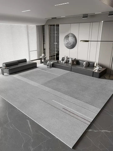 Navak Teppich, leichter Luxus-Studienteppich, großflächiger Teppich im nordischen Stil für Wohnzimmer, minimalistisches Schlafzimmerdekor, Nachttischteppich, waschbare Matte für Zuhause