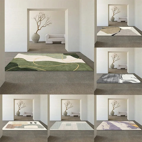 Navak Teppich Japanischer Wabi-Sabi Wohnzimmerteppich Moderne nordische Freizeitmatte Schlafzimmerdekor Teppiche für Schlafzimmer Moderne Heimdekoration