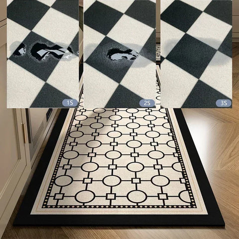 Navak Teppich Küchenbodenmatte Saugfähiger Rutschfester Teppich Diatomeenschlamm Lange Fußmatten Minimalistischer Stil Wohndekoration Teppich für Badezimmer 주방 카펫