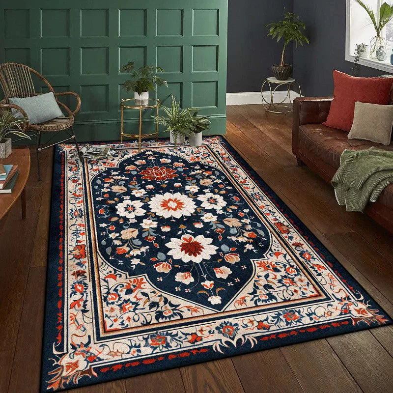 Navak Teppich Persischer Luxus-Wohnzimmerteppich 200x300 cm Dekoration Schlafzimmer Rutschfeste Teppiche Lounge Couchtische Waschbare Bodenmatte Fusselfrei