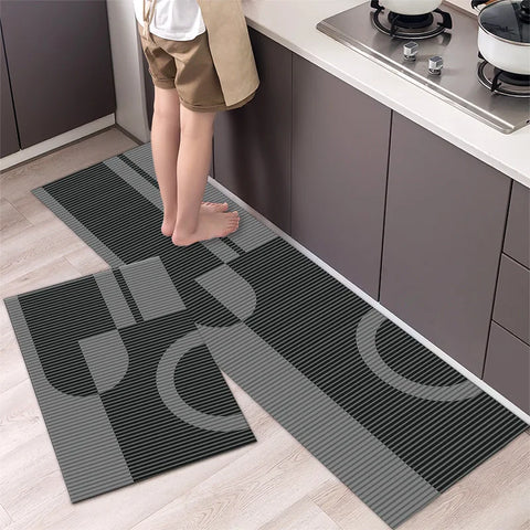 Navak Teppich, Küchenteppichmatten für Boden, Schlafzimmer, Wohnzimmer, langer Nachttisch, weicher, waschbarer Teppich, rutschfeste Fußmatte für Badezimmer, Eingang