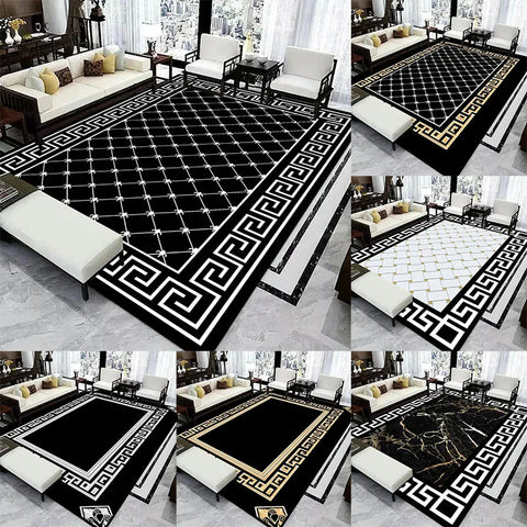 Navak Carpet Nordic Light Luxury Carpet Living Room Sofa Bedroom Rugs Modern Simple Style Big Size Non-slip Washable Floor Mats Home Decor