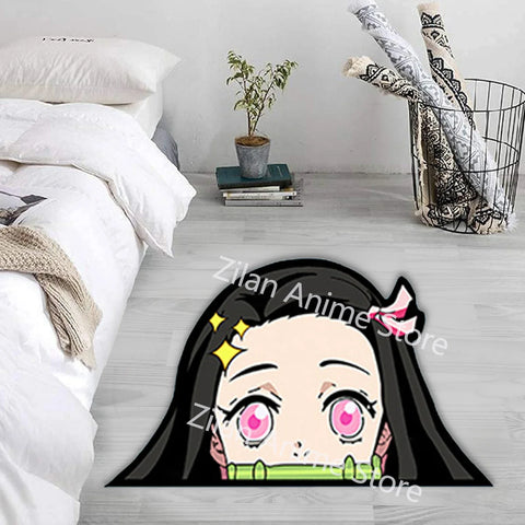 Navak-Teppich, Teppich, Anime-Dämonentöter, Nezuko Kokushibou, Tanjirou Kanroji, Kochou, Gokudera Makoto, kreativer bedruckter Teppich für die Inneneinrichtung