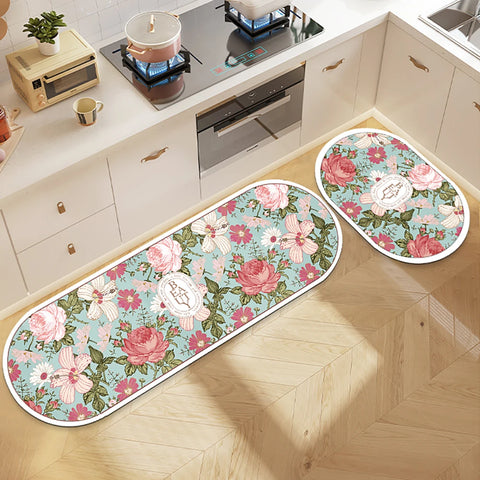 Navak Teppich Saugfähiger Küchenteppich Rutschfeste Bodenmatte Absorbiert Öl Küche Langer Bereich Teppich Schlafzimmer Teppich Eingang Fußmatte Home Decor Zimmer Tapis