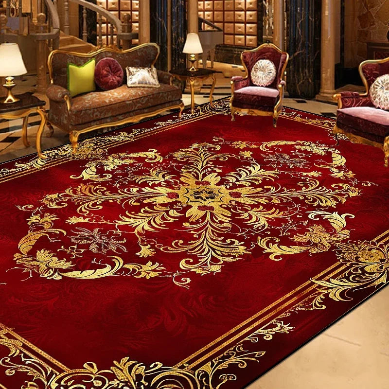 Navak Carpet Gorgeous Retro European Carpet Living Room Large Area Decoration Sofa Area Rugs for Bedroom Cloakroom Non-slip Floor Mats Ковер