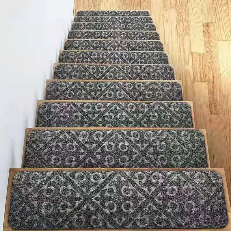 Navak Carpet Non-Slip Staircase Mat Stair Carpet Treads Stair Pads Rug Tread Safety for Kids Elders and Dogs Home Hospistal Indoor Use