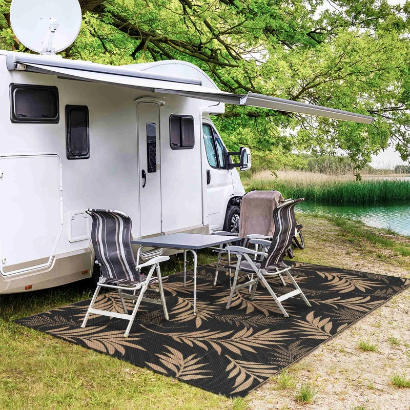 Navak Teppich, Outdoor-Teppich, wasserdicht, für Terrassen, wendbar, Camping-Teppich, große Teppiche, Matten für Balkon, Veranda, Strand, Picknick