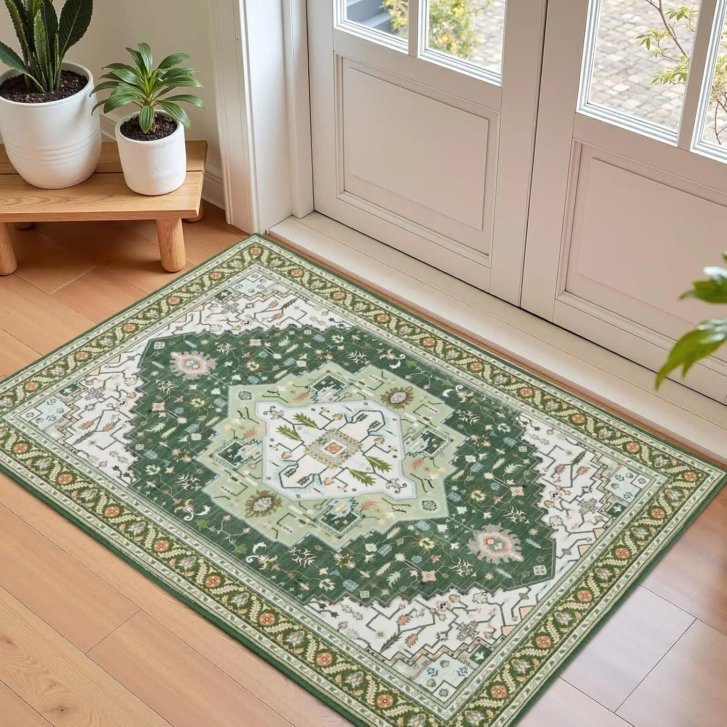 Navak Carpet Crystal Velvet Carpet Hellrosa Teppich für das Wohnzimmer, maschinenwaschbare Teppiche mit rutschfester Rückseite für Mädchenschlafzimmer, Cu