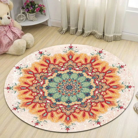 Navak Carpet Ethnic Retro Persian Bohemian Carpet Washroom Floor Mat Living Room Carpet Rug for Bed Room Living Room Decoration