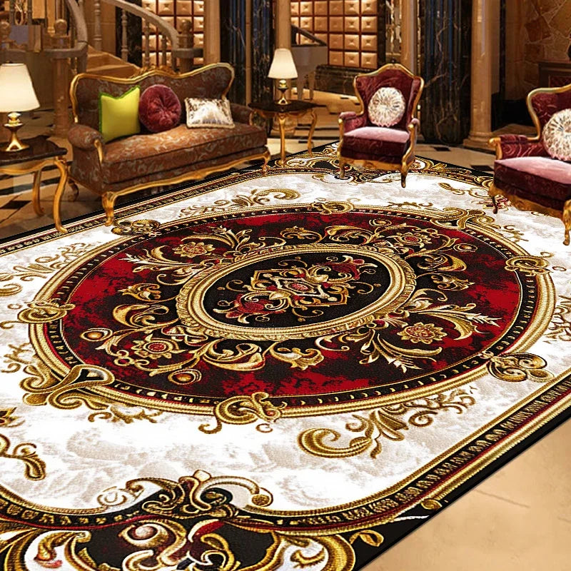 Navak Carpet Gorgeous Retro European Carpet Living Room Large Area Decoration Sofa Area Rugs for Bedroom Cloakroom Non-slip Floor Mats Ковер