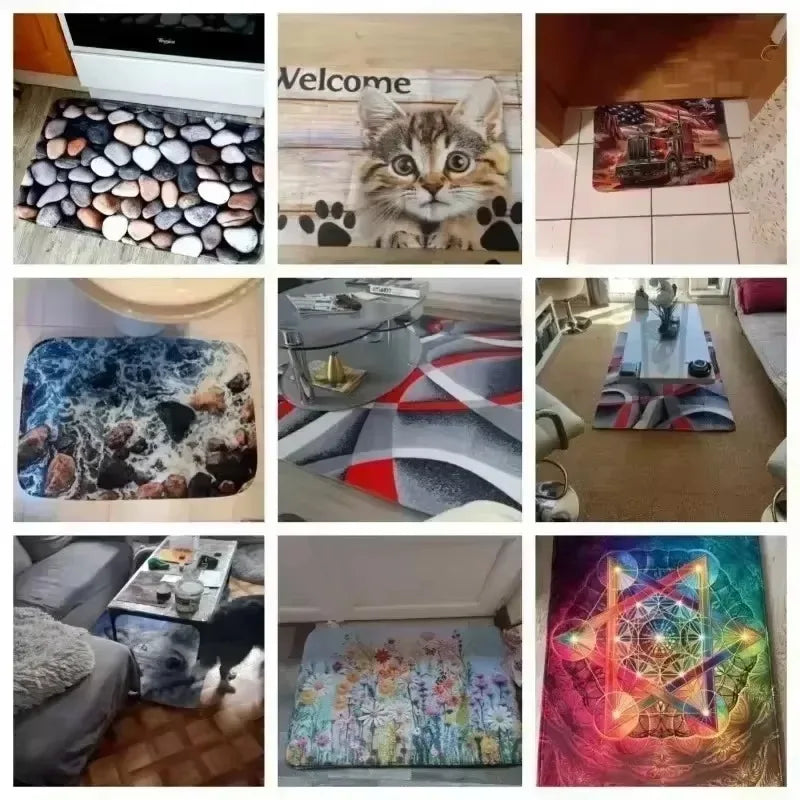 Navak Carpet Daily Picks Disney Chiikawa Boden-Fußmatte Wohnzimmer Schlafzimmer Badezimmer Eingangsbereich Teppich Niedlich Mädchen Kind Haus Home Decor Rutschfester Teppich