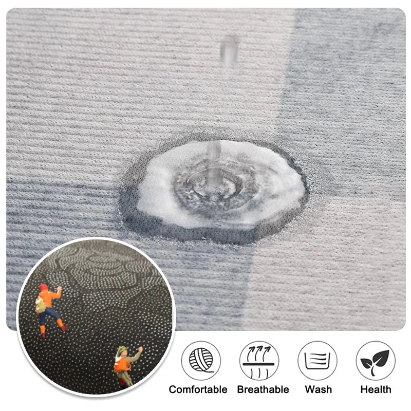 Navak Carpet Anti-Rutsch-Küchenbodenmatte, Wasserabsorbierender Teppich, Teppich mit modischem Muster, Multifunktionale Türmatte, Badezimmerbodenmatte