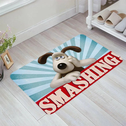 Navak Teppich A-Wallace und A-Gromit Bodenmatte Teppiche Küchenteppich Home Fußmatte Eingangstür Balkon Teppiche Zimmermatten Fußteppich Badezimmer Bad