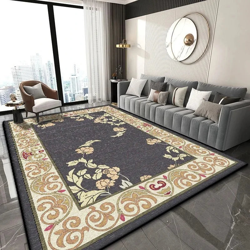 Navak Carpet Chinesischer klassischer Teppich für leicht zu reinigende Wohnzimmer-Couchtische und Schlafzimmer-Garderoben, rutschfeste Dekoration
