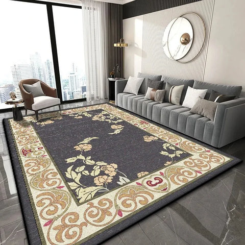 Navak Carpet Chinesischer klassischer Teppich für leicht zu reinigende Wohnzimmer-Couchtische und Schlafzimmer-Garderoben, rutschfeste Dekoration