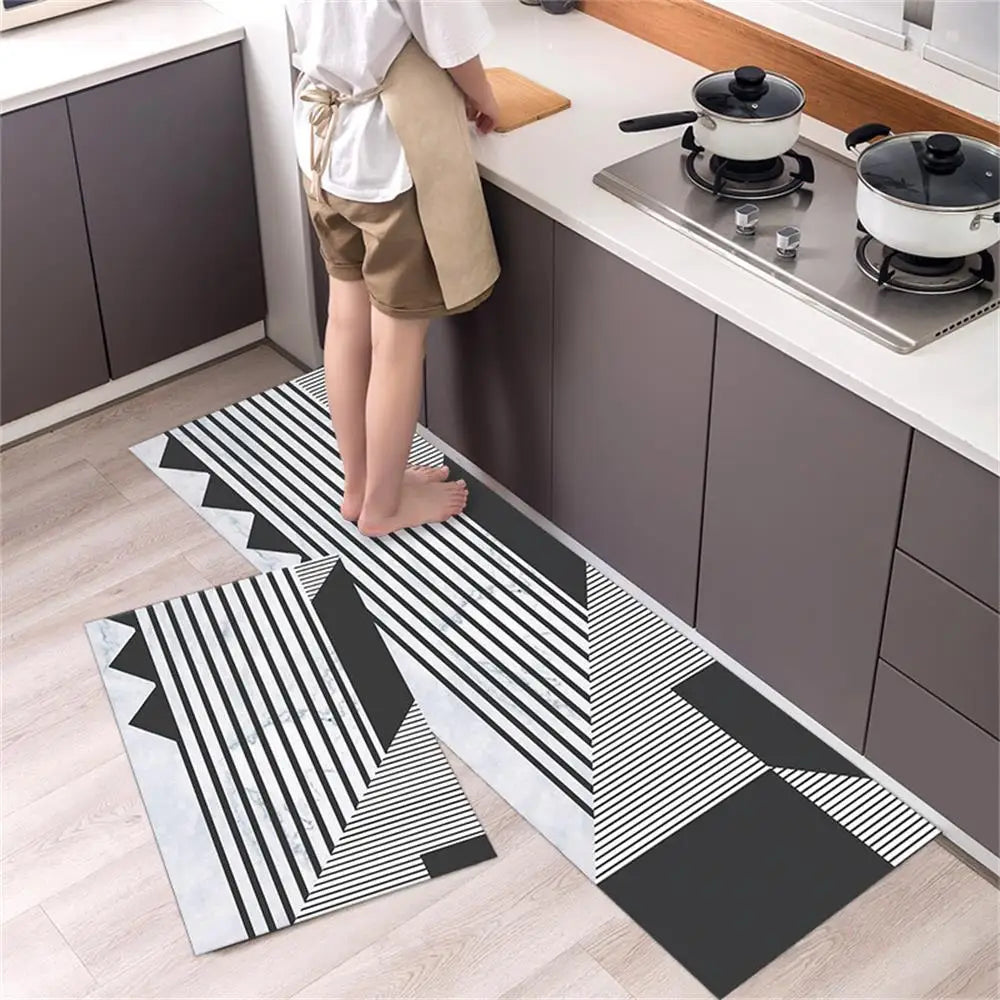 Navak Teppich, Küchenteppichmatten für Boden, Schlafzimmer, Wohnzimmer, langer Nachttisch, weicher, waschbarer Teppich, rutschfeste Fußmatte für Badezimmer, Eingang