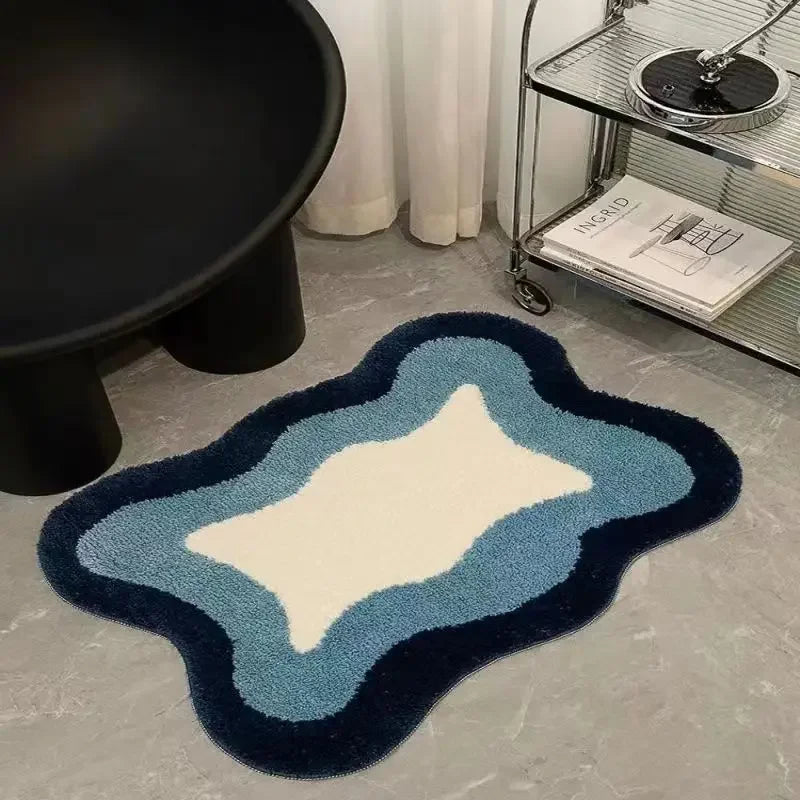 Navak Carpet Ins Style Badematten Rutschfeste, schmutzabweisende Teppiche Wohnzimmer Schlafzimmer Teppiche Saugfähige Kaschmirmatten