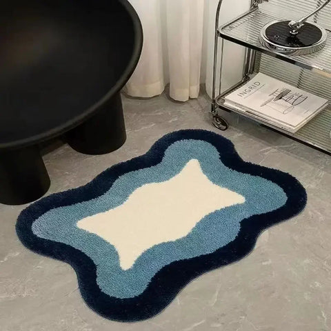 Navak Carpet Ins Style Badematten Rutschfeste, schmutzabweisende Teppiche Wohnzimmer Schlafzimmer Teppiche Saugfähige Kaschmirmatten