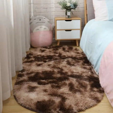 Navak Carpet Batik-Teppich, neuer, rutschfester Woll-Imitat, Langhaar-Teppich, Bodenschutz, Schlafzimmermatten, Kunstpelz, Schaffell, weiche Teppiche